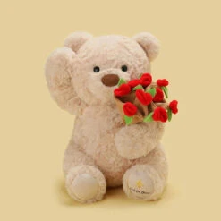 Bloomie & Maple The Rose Bear Plushies -Kawaii Store kawaiies plushies plush softtoy bloomie maple the rose bear plushies soft toy 221790