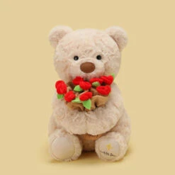 Bloomie & Maple The Rose Bear Plushies -Kawaii Store kawaiies plushies plush softtoy bloomie maple the rose bear plushies soft toy 951890