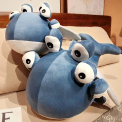 Blue Alien Whale With Wings Plushie -Kawaii Store kawaiies plushies plush softtoy blue alien whale with wings plushie soft toy 449771