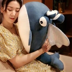 Blue Alien Whale With Wings Plushie -Kawaii Store kawaiies plushies plush softtoy blue alien whale with wings plushie soft toy 555345