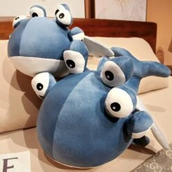 Blue Alien Whale With Wings Plushie -Kawaii Store kawaiies plushies plush softtoy blue alien whale with wings plushie soft toy 908231
