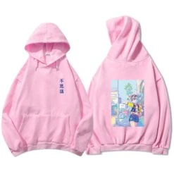 Apparel Blue Anime City Girl Unisex Kawaiies Hoodie -Kawaii Store kawaiies plushies plush softtoy blue anime city girl unisex kawaiies hoodie apparel pink s 912285