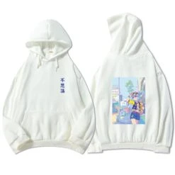 Apparel Blue Anime City Girl Unisex Kawaiies Hoodie -Kawaii Store kawaiies plushies plush softtoy blue anime city girl unisex kawaiies hoodie apparel white s 533129