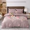 Sleeping On Floral Meadow Bedding Sets -Kawaii Store kawaiies plushies plush softtoy blue flowers bedding sets bedding sets browe single 710189