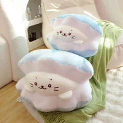 Blue Oyster White Seal Plushie -Kawaii Store kawaiies plushies plush softtoy blue oyster white seal plushie soft toy 492982
