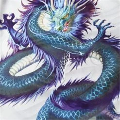 Apparel Blue Thunder Dragon Kimono -Kawaii Store kawaiies plushies plush softtoy blue thunder dragon kimono kimono 271006