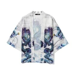 Apparel Blue Thunder Dragon Kimono -Kawaii Store kawaiies plushies plush softtoy blue thunder dragon kimono kimono 594461