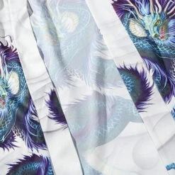 Apparel Blue Thunder Dragon Kimono -Kawaii Store kawaiies plushies plush softtoy blue thunder dragon kimono kimono 758305