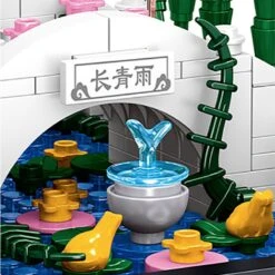 Bonsai Bamboo Tree Lake Scene Nano Building Set -Kawaii Store kawaiies plushies plush softtoy bonsai bamboo tree lake scene nano building set build it 432083