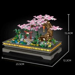 Bonsai Cherry Blossom Sakura Shrine Nano Building Sets -Kawaii Store kawaiies plushies plush softtoy bonsai cherry blossom sakura shrine nano building sets new build it 204695