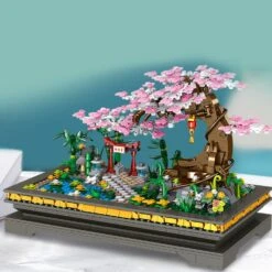 Bonsai Cherry Blossom Sakura Shrine Nano Building Sets -Kawaii Store kawaiies plushies plush softtoy bonsai cherry blossom sakura shrine nano building sets new build it 290100
