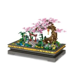 Bonsai Cherry Blossom Sakura Shrine Nano Building Sets -Kawaii Store kawaiies plushies plush softtoy bonsai cherry blossom sakura shrine nano building sets new build it 655001