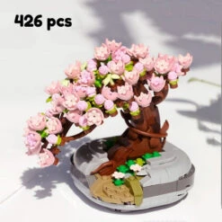 Bonsai Plant Pots Nano Building Set -Kawaii Store kawaiies plushies plush softtoy bonsai plant pots nano building set build it sakura bonsai 782968