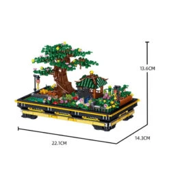 Bonsai Sakura Shrine Scenic Building Nano Sets Collection -Kawaii Store kawaiies plushies plush softtoy bonsai sakura shrine scenic building nano sets collection build it 217255