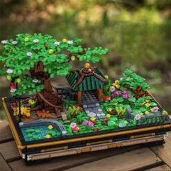 Bonsai Sakura Shrine Scenic Building Nano Sets Collection -Kawaii Store kawaiies plushies plush softtoy bonsai sakura shrine scenic building nano sets collection build it 706079