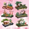 Bonsai Sakura Shrine Scenic Building Nano Sets Collection -Kawaii Store kawaiies plushies plush softtoy bonsai sakura shrine scenic building nano sets collection build it 745408