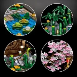 Bonsai Sakura Shrine Scenic Building Nano Sets Collection -Kawaii Store kawaiies plushies plush softtoy bonsai sakura shrine scenic building nano sets collection build it 828106