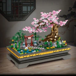 Bonsai Sakura Shrine Scenic Building Nano Sets Collection -Kawaii Store kawaiies plushies plush softtoy bonsai sakura shrine scenic building nano sets collection build it 925864