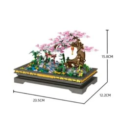 Bonsai Sakura Shrine Scenic Building Nano Sets Collection -Kawaii Store kawaiies plushies plush softtoy bonsai sakura shrine scenic building nano sets collection build it 977819