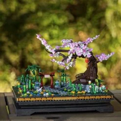 Bonsai Sakura Shrine Scenic Building Nano Sets Collection -Kawaii Store kawaiies plushies plush softtoy bonsai sakura shrine scenic building nano sets collection build it 996097