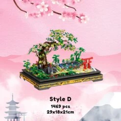 Bonsai Sakura Shrine Scenic Building Nano Sets Collection -Kawaii Store kawaiies plushies plush softtoy bonsai sakura shrine scenic building nano sets collection build it d 811535
