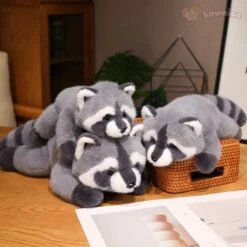 Boomer The Fluffy Raccoon Plushie -Kawaii Store kawaiies plushies plush softtoy boomer the fluffy raccoon plushie soft toy 208399