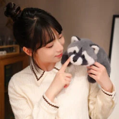 Boomer The Fluffy Raccoon Plushie -Kawaii Store kawaiies plushies plush softtoy boomer the fluffy raccoon plushie soft toy 566109
