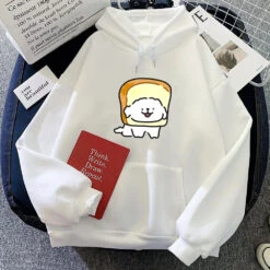 Apparel Bread Luckie The Dog Unisex Hoodie 25 Apparel Bread Luckie The Dog Unisex Hoodie -Kawaii Store kawaiies plushies plush softtoy bread luckie the dog unisex hoodie apparel white s 715431