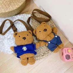 Apparel Brown Bear Bag -Kawaii Store kawaiies plushies plush softtoy brown bear bag accessories 123273