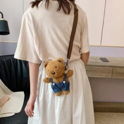 Apparel Brown Bear Bag -Kawaii Store kawaiies plushies plush softtoy brown bear bag accessories 275573