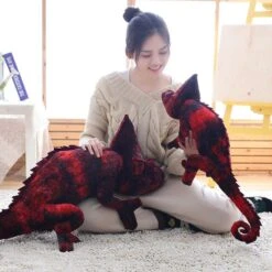 Brown & Red Chameleon Plush 19 Brown & Red Chameleon Plush -Kawaii Store kawaiies plushies plush softtoy brown red chameleon plush soft toy 751335