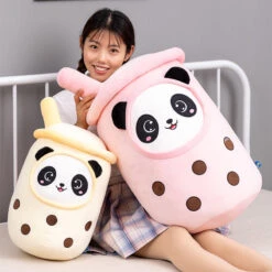 Bubble Tea Panda Family Plushies -Kawaii Store kawaiies plushies plush softtoy bubble tea panda family plushies new soft toy 471470