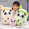 Bubble Tea Panda Family Plushies