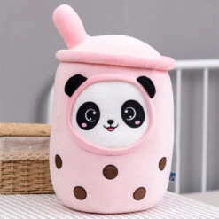 Bubble Tea Panda Family Plushies -Kawaii Store kawaiies plushies plush softtoy bubble tea panda family plushies new soft toy pink 20cm 402896