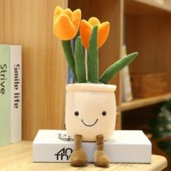 Bubbly Tulip Flower Pot Plush -Kawaii Store kawaiies plushies plush softtoy bubbly tulip flower pot plush soft toy 944317