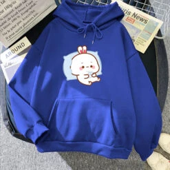 Apparel Bubu The Chilling Bunny Unisex Hoodie -Kawaii Store kawaiies plushies plush softtoy bubu the chilling bunny unisex hoodie apparel blue xs 941212