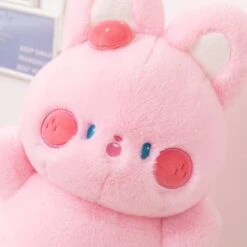 Buttons The Fluffy Pink Bunny Plushie -Kawaii Store kawaiies plushies plush softtoy buttons the fluffy pink bunny plushie new soft toy 355339