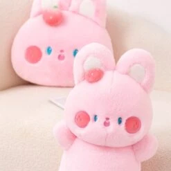 Buttons The Fluffy Pink Bunny Plushie -Kawaii Store kawaiies plushies plush softtoy buttons the fluffy pink bunny plushie new soft toy 443701
