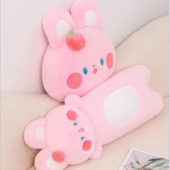 Buttons The Fluffy Pink Bunny Plushie -Kawaii Store kawaiies plushies plush softtoy buttons the fluffy pink bunny plushie new soft toy 553968
