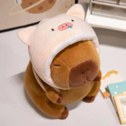 Capybara Animal Cosplay Hat Plushies -Kawaii Store kawaiies plushies plush softtoy capybara animal cosplay hat plushies soft toy pig 20cm 505429