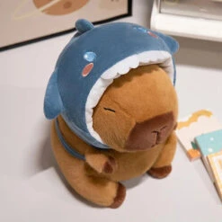 Capybara Animal Cosplay Hat Plushies -Kawaii Store kawaiies plushies plush softtoy capybara animal cosplay hat plushies soft toy shark 20cm 607438