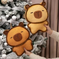 Capybara Bread Cookie Toasted Plushies -Kawaii Store kawaiies plushies plush softtoy capybara bread cookie toasted plushies soft toy 543072