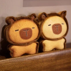 Capybara Bread Cookie Toasted Plushies -Kawaii Store kawaiies plushies plush softtoy capybara bread cookie toasted plushies soft toy 940633