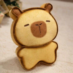 Capybara Bread Cookie Toasted Plushies -Kawaii Store kawaiies plushies plush softtoy capybara bread cookie toasted plushies soft toy light brown 6in 15cm 684803