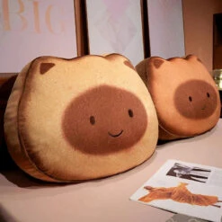 Capybara & Cat Toastie Bread Cookie Plushies -Kawaii Store kawaiies plushies plush softtoy capybara cat toastie bread cookie plushies soft toy 706089