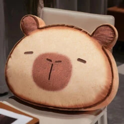 Capybara & Cat Toastie Bread Cookie Plushies -Kawaii Store kawaiies plushies plush softtoy capybara cat toastie bread cookie plushies soft toy capybara light 40x50cm 146969