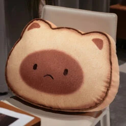 Capybara & Cat Toastie Bread Cookie Plushies -Kawaii Store kawaiies plushies plush softtoy capybara cat toastie bread cookie plushies soft toy cat sad light 40x50cm 344899