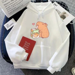 Apparel Capybara Drinking Orange Juice Unisex Hoodie 24 Apparel Capybara Drinking Orange Juice Unisex Hoodie -Kawaii Store kawaiies plushies plush softtoy capybara drinking orange juice unisex hoodie apparel white xxl 298665
