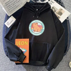 Apparel Capybara Fan Club Unisex Hoodie 22 Apparel Capybara Fan Club Unisex Hoodie -Kawaii Store kawaiies plushies plush softtoy capybara fan club unisex hoodie apparel black xs 992232