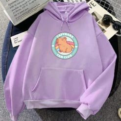Apparel Capybara Fan Club Unisex Hoodie 20 Apparel Capybara Fan Club Unisex Hoodie -Kawaii Store kawaiies plushies plush softtoy capybara fan club unisex hoodie apparel light purple xs 574749